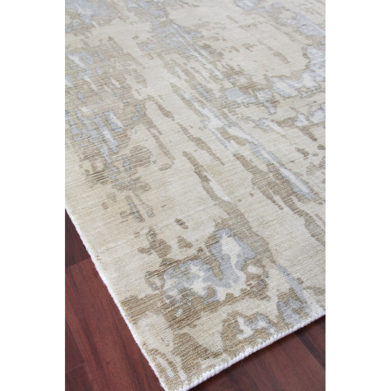 Exquisite Rugs Murano HandLoomed Area Rug in Ivory/Silver/Gold Perigold